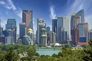 Framed Print : Calgary Downtown Print - Northwest View Framed Print : Calgary Downtown Print - Northwest View
