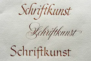 Bavarian Calligraphy Prints: Calligraphy studio, fonts, Cancellaresca