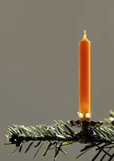 Christmas Tree Decoration Prints: Candle