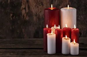 Framed Print : Candles on the Table Print