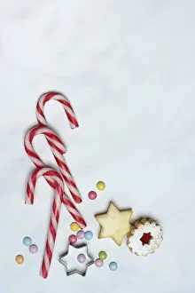 Christmas Biscuits Prints: Candy canes and biscuits, Advent