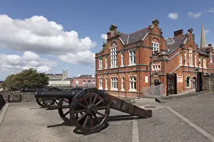 Prints of Cannons on the city walls, Londonderry, County Derry, Northern Ireland, Great Britain, Europe, PublicGround Derry Prints: Londonderry Cannons Print, Northern Ireland