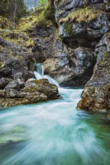Blurred Water Motion Prints: Cascade of Kuhfluchtwasserfall