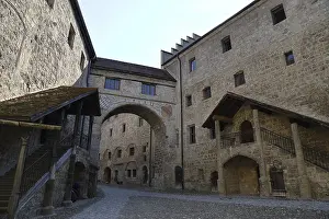 Burghausen Castle Prints: Part of the castle complex, inner courtyard