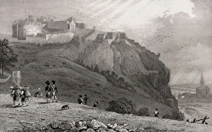 Edinburgh Castle Prints: The Castle, from The Mound, Edinburgh