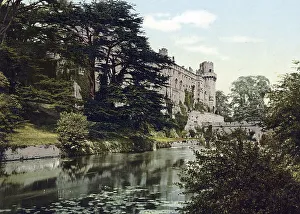 Warwick Castle Prints: The Castle, seen from the river