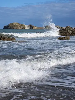 North Island Ocean Views Prints: Castlepoint Beach and Castlepoint Lighthouse