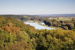 Autumn Forest View Prints: View over the Oder Valley from Stolpe