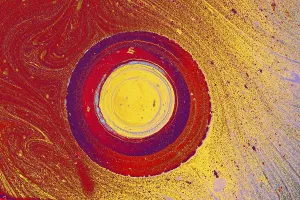Traditional Ebru Art Prints: Abstract creative marble pattern texture