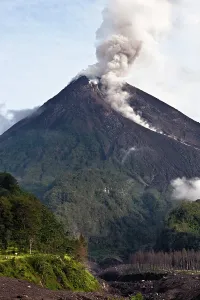 Southeast Asia Volcanic Landscapes Prints: Merapi Volcano, Java, Indonesia