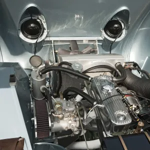 Vintage Motor Vehicle Prints: Maintained engine from classic car