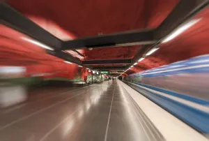 Stockholm Tunnel Railway Radhuset Interior Print