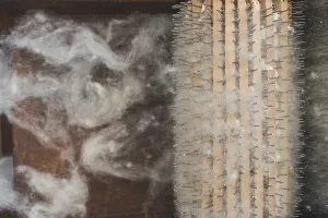 Handmade Crafts Prints: Manual processing of wool