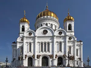 Prints of The Cathedral of Christ the Saviour, Moscow, Russia Moscow Prints: The Cathedral of Christ the Saviour Print, Moscow, Russia