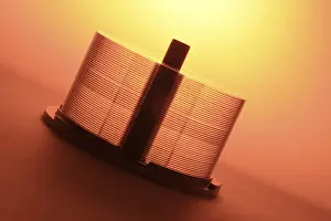 Studio Background Images Prints: CDs on spindle
