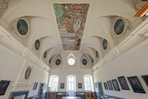 Christian Monastery Complex Europe Prints: Ceiling, Corvey Monastery, Hoxter