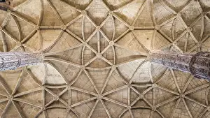 UNESCO World Heritage Site In Europe Prints: Ceiling of the Hieronymus monastery