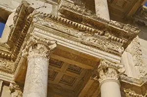 Southeast Europe Artwork Prints: The celsus library detail image, ephesus