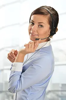Framed Print : Call Center Operator Print Framed Print : Call Center Operator Print