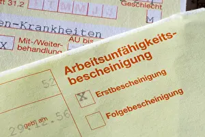 Certificate Of Disability Prints: Certificate of incapacity for work