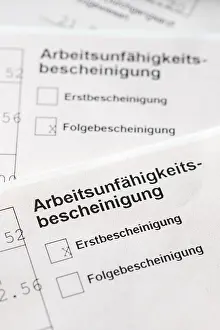 Confirmation Of Sickness Prints: Certificate of incapacity for work