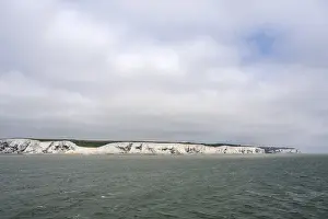 White Rock Formations Europe Prints: The chalk cliffs of Dover, Kent