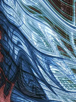 Fractal Geometry Design Prints: Chaos abstract background - computer-generated image