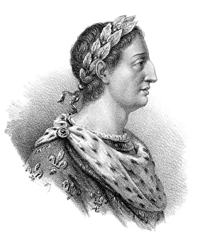 Medieval European Kings Prints: Charles III, called the Simple or the Straightforward