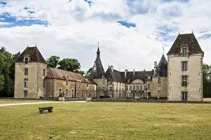 Burgundy France Prints: Chateau de Commarin, Commarin