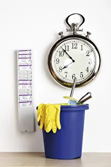 Workplace Cleanliness Prints: Check clock