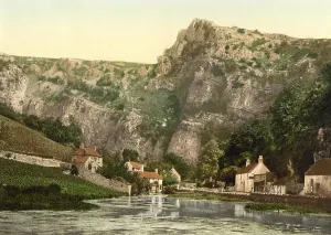 Cheddar Gorge, Somerset, England, 1896 Print
