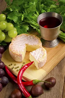 French Gastronomy Meal Prints: Cheese kinds