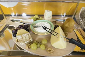 Deserted Dinner Table Setup Prints: Cheese Table