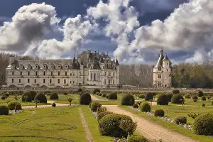 European Water Castle Prints: Chenonceau Castle