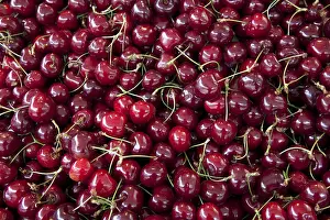 Nutrition Rich Cherries Prints: Cherries, background