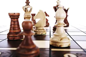 Studio Shot Of Chess Figures Prints: Chess
