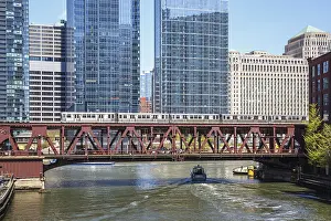 Viaduct Prints: Chicago L Elevated Metro Railway Print