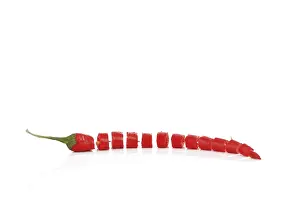 Cut Vegetable Photography Prints: Chilli Pepper (Capsicum)