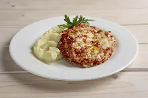 Chopped Meat Prints: Chopped meat with mashed potato