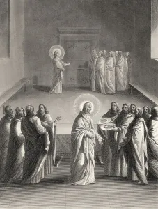 Resurrection Of Jesus Christ Prints: Christ's appearance without Thomas