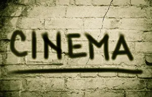 Deserted Movie Theater Prints: Cinema Concept