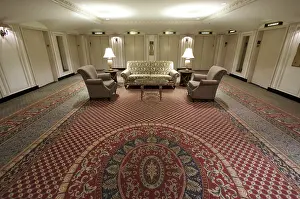 Classic Hotel Lobby Prints: Classic elevator lobby interior of a hotel