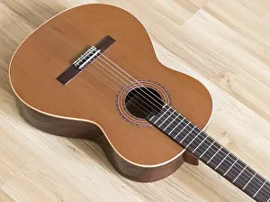 Old Fashioned Music Instrument Prints: A classical guitar with six nylon strings