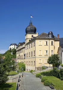 Abandoned Castle In Europe Prints: Classical Lower Castle, Upper Castle at the back