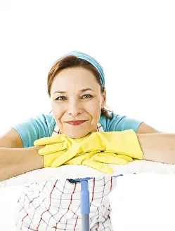 Cleanliness And Hygiene Prints: Cleaning lady at work