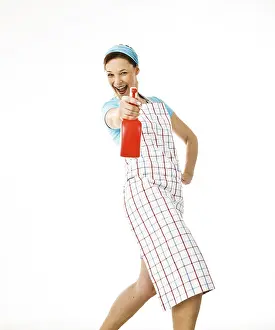 Cleanliness And Hygiene Prints: Cleaning lady at work