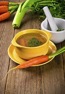 Vegetarian Meal Prints: Clear broth
