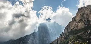 Col De Bavella Prints: Cliffs in clouds, Col de Bavella