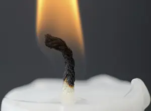 Close Up Candle Prints: Close up on a candle in fire