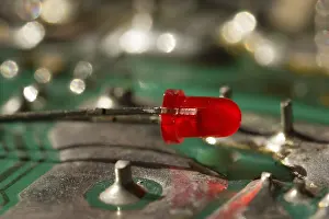 Computer Hardware Component Prints: Close - up of a chip in an integrated circuit
